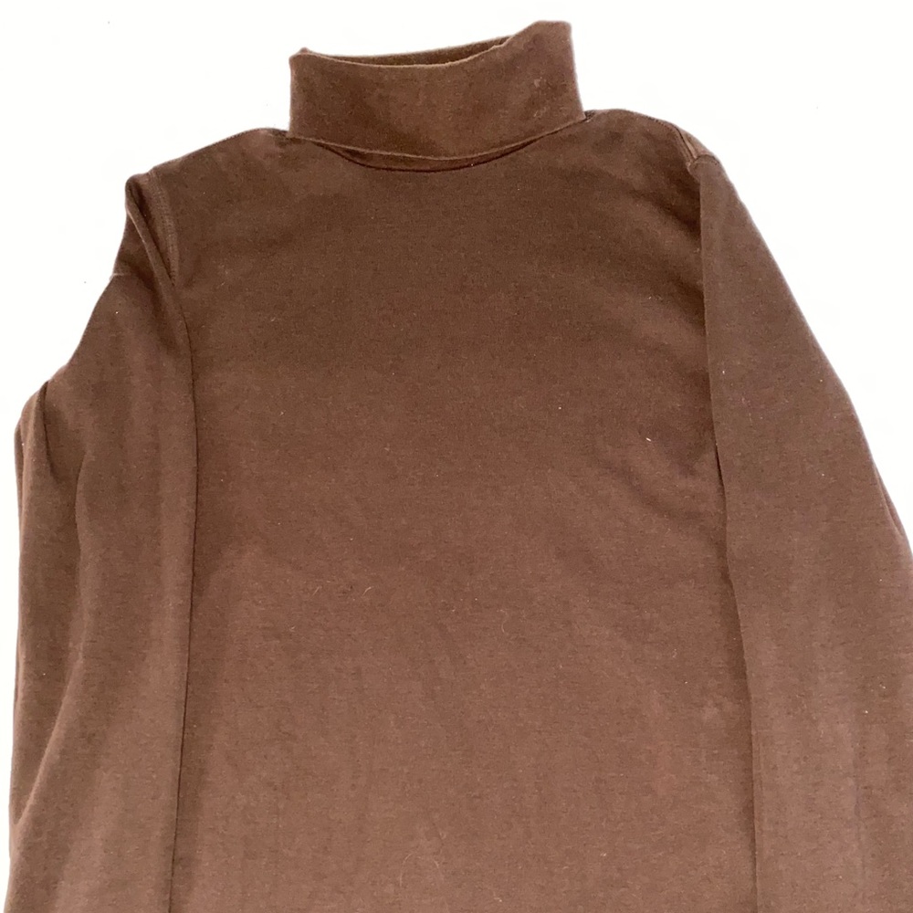 Simple brown turtle neck